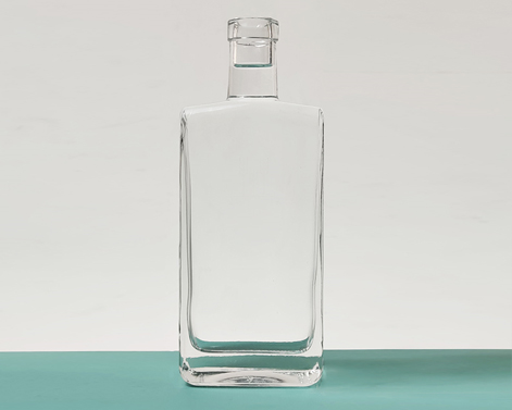 350ml Prostokątna butelka GPI Extra White Flint Glass Vodka Gin