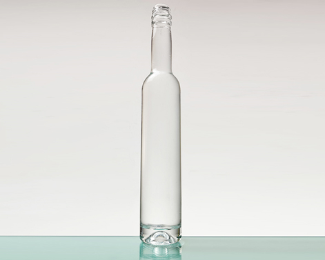 375ml okrągła ciężka podstawa z dodatkową białą krzemienną szklaną butelką