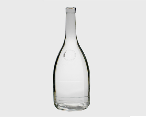 1,5L Okrągła Extra Flint Label Panel Whisky Butelka