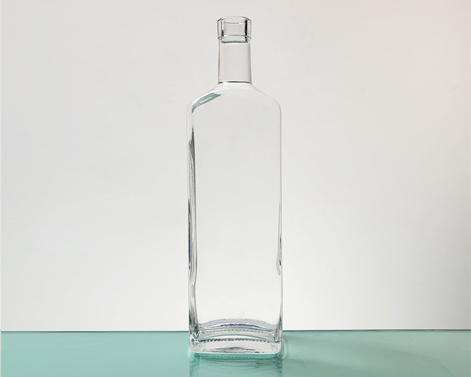 700ml prostokątna wytłaczana butelka z korka Extra White Flint Rum