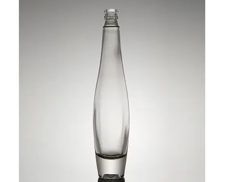 200ml okrągła, biała, krzemienna szklana butelka Gin Guala
