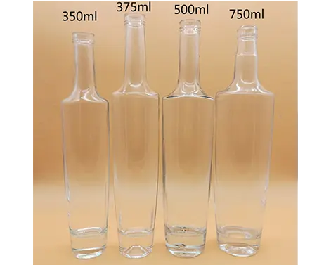 350ml okrągła szklana butelka Tequila Extra White Flint Tall