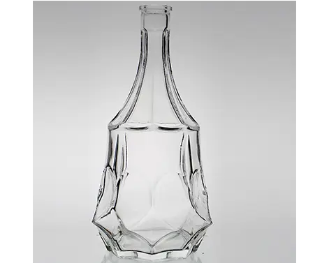 1,5L Extra White Flint Glass Unikalny kształt Spirits Cognac Butelka