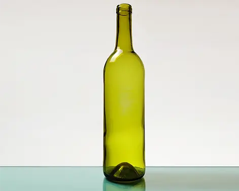 Butelka wina Bordeaux o pojemności 750ml okrągłego krzemienia