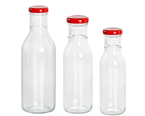 Butelka szklana z okrągłym krzemiennym gorącym sosem o pojemności 250ml