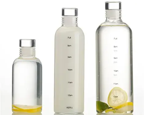 750ml Extra Flint Crystal Color Spring szklana butelka na wodę