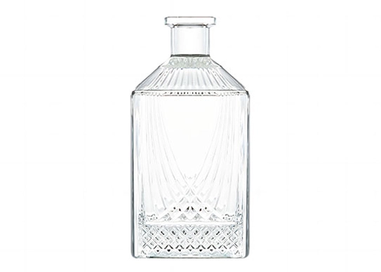 Extra White Flint Square 750ml Szklana wódka Rum Bourbon Tequila Butelki