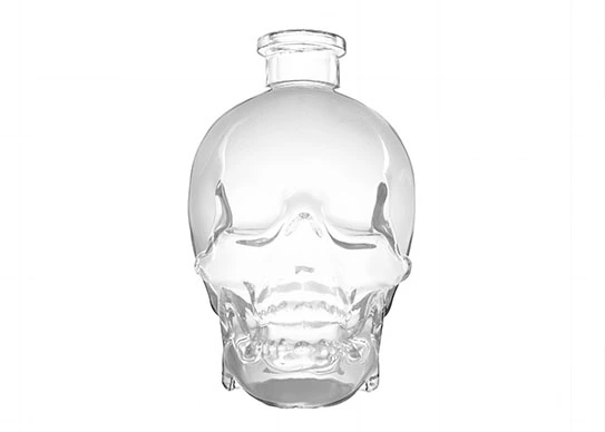 Gorąca wyprzedaż Unique Design Wódka W Kształcie Czaszki Szklane Butelki