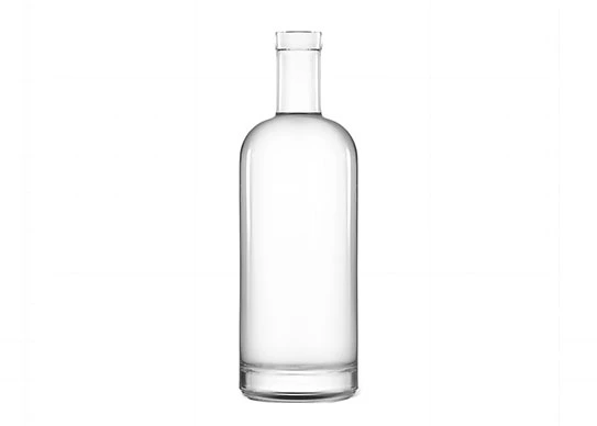 Okrągła gruba podstawa Extra biały szklany pojemnik 75cl Butelki z likierem
