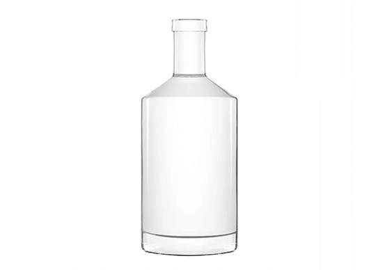 Gorąca sprzedaż 700ml szklana butelka ciężka podstawa okrągły kształt płyty wykończenie