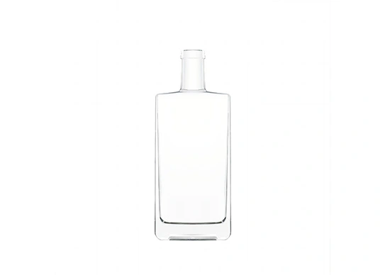 Prostokątna szklana butelka T-cork Top Vodka Rum Packing