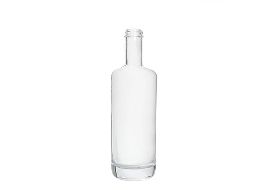 Śrubane górne butelki 700ml okrągłe dodatkowe krzemienne szklane opakowanie na alkohol