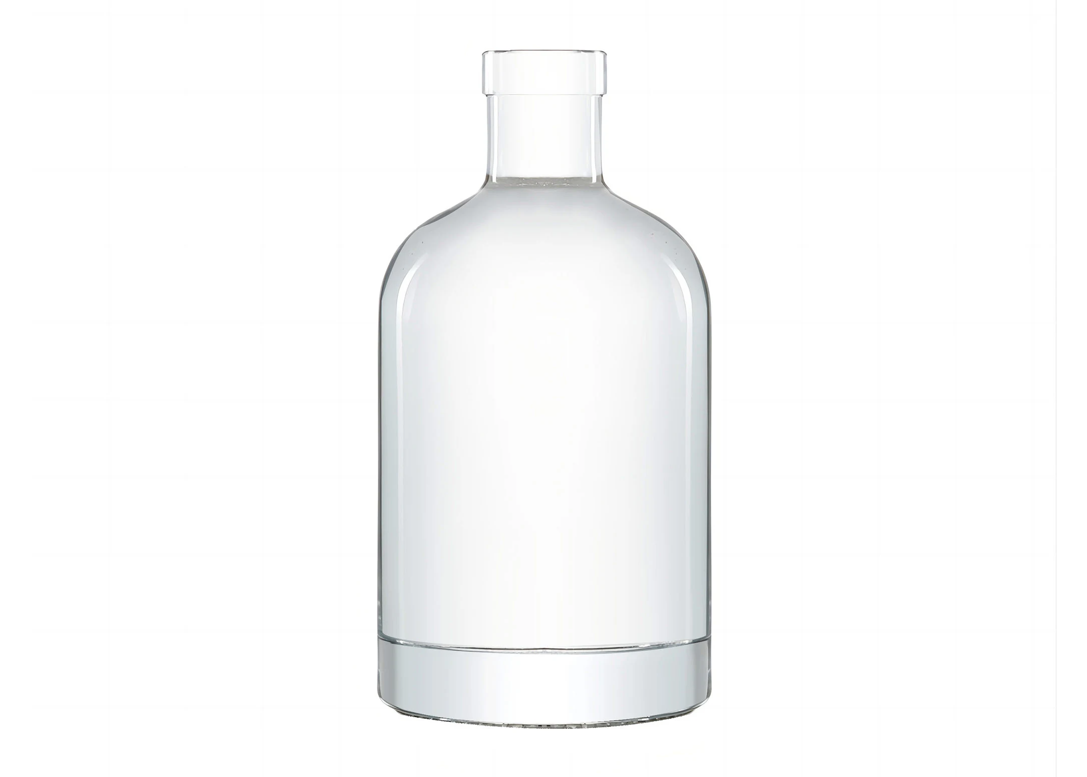 Cylinder okrągły szklana butelka do pakowania alkoholu
