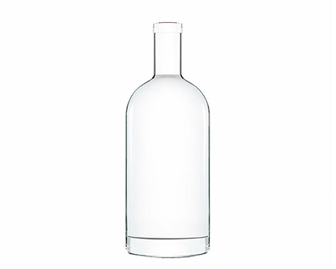 Okrągła butelka wódki Crystal Clear 1000ml korka do napojów spirytusowych