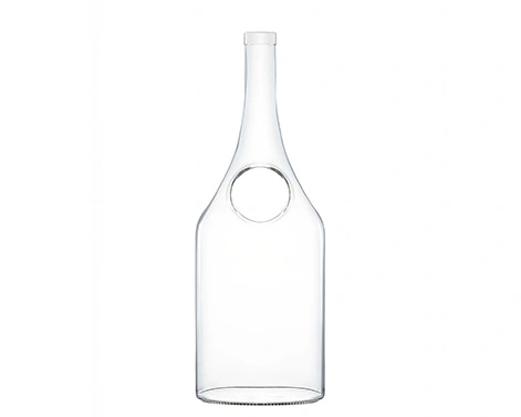 Butelka z owalnym cienkim dnem brandy o pojemności 1000ml