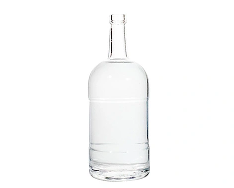 Nowa 1000ml okrągła butelka wódki Extra Flint Glass