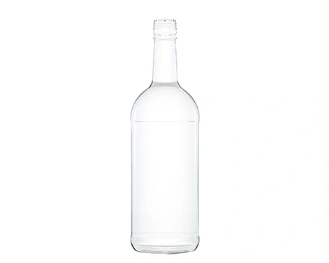 1000ml okrągłe szklane butelki o wysokiej krzemienia