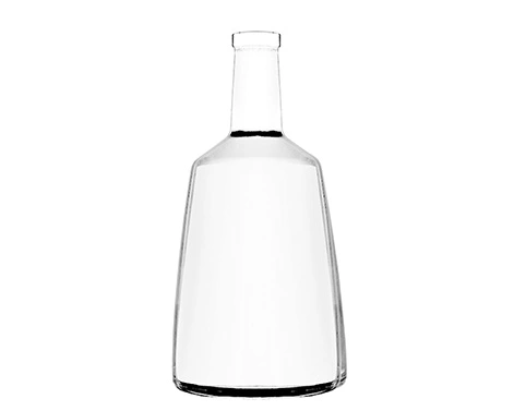 Nowy projekt 1000ml Okrągła przezroczysta butelka Rum do pakowania