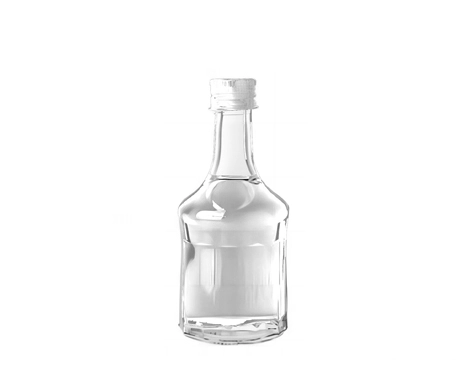50ml unikalna szklana butelka z nakrętką Brownie