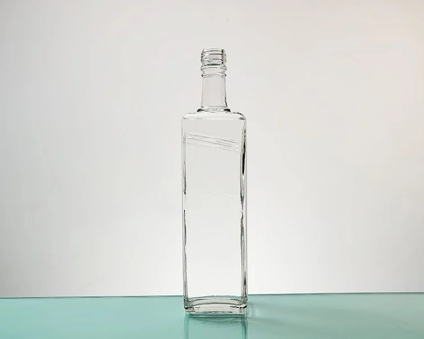 Butelka brandy o pojemności 500ml kwadratowej wysokiej krzemiennej spirytus